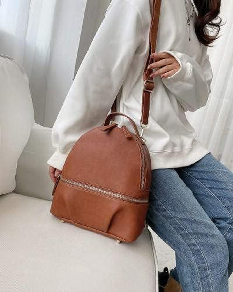 Leather Diaper Backpack for Everyday use - Travel Backpack - Large Capacity N... - Picture 3 of 14