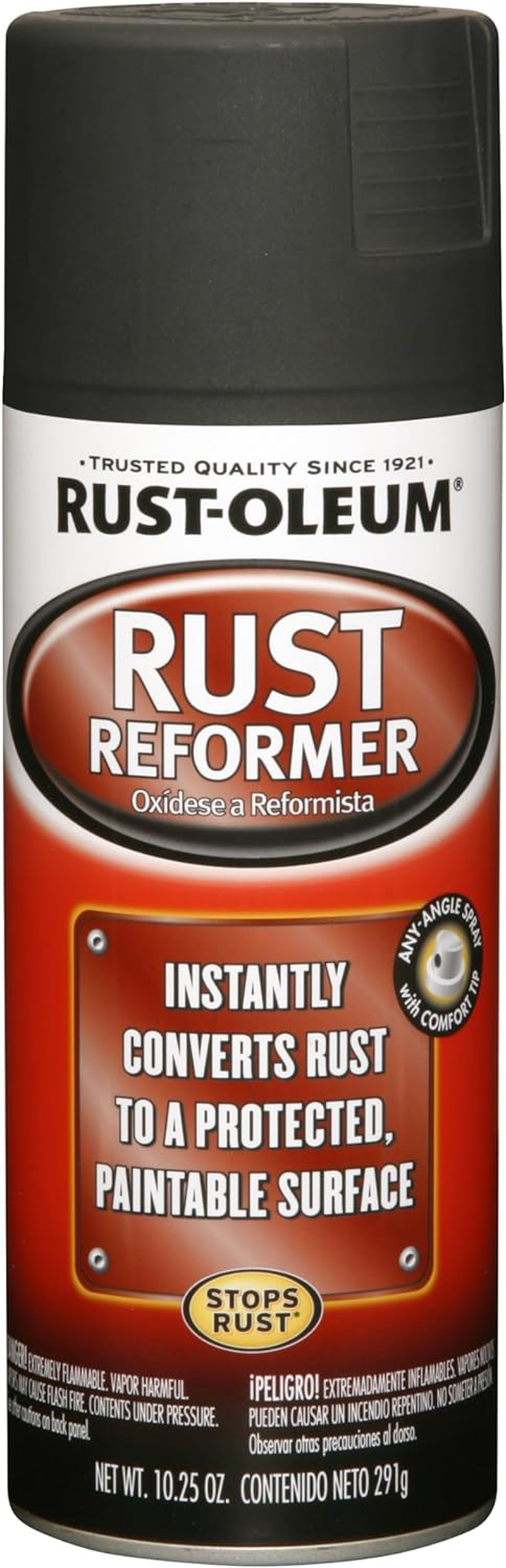 Rust-Oleum 248658-6PK Rust Reformer Spray, 10.25 Oz, Black, 6 Pack