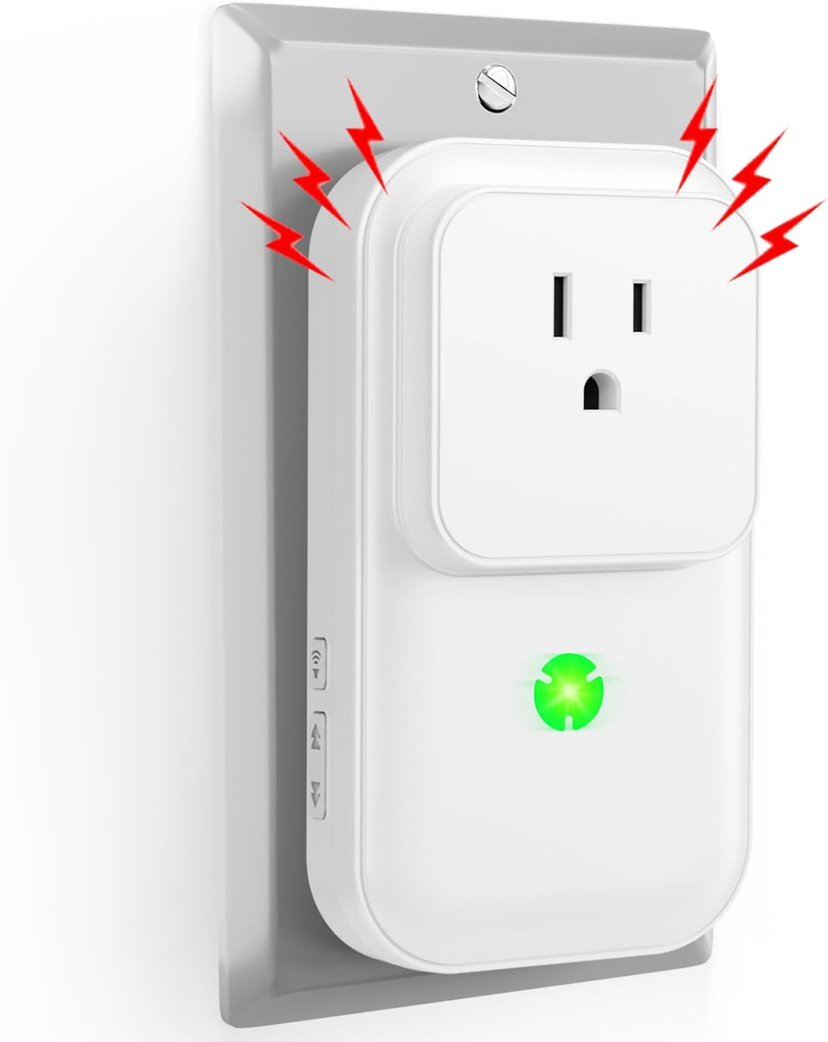 Power Failure Alarm, 2025 Upgrade 120Db Power Outage Alarm for Freezer, Power Outage Monitor with LED Indicator & Extender Socket, GFCI Circuit Failed Detector for Home, Garage, Basement