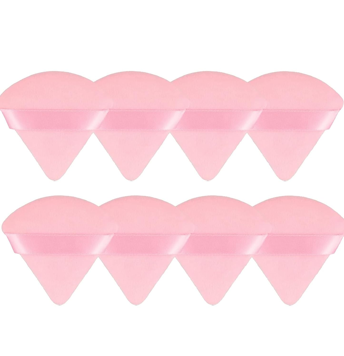 8 Pieces Triangle Powder Puff Face Soft Triangle Makeup Puff Velour Cosmetic Foundation Blender Sponge Beauty Makeup Tools