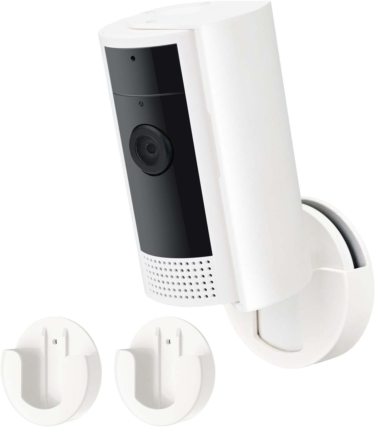 2 Pack Adhesive Wall Mount for Indoor Cam(1St Gen and 2Nd Gen), Two Ways Easy Installation with Strong Tape and Screws, No Drilling, No Screws, Convenient and Practical Mount by ALERTCAM