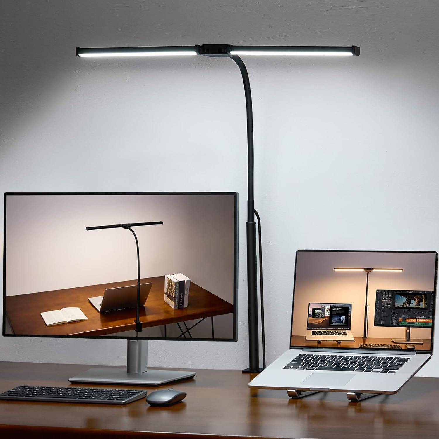 フロアスタンド Arles White Desk Lamp (Set of 2) フロアスタンド Arles White Desk Lamp (Set of 2) LED Desk Lamp for