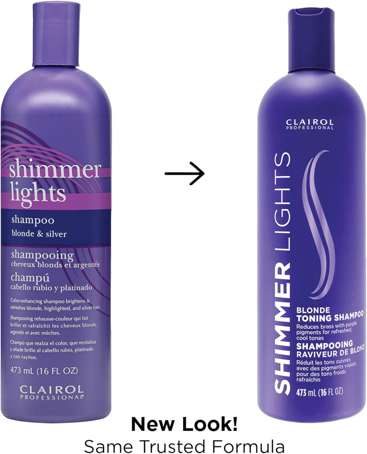 Clairol Shimmer Lights Blonde and Silver Shampoo For Unisex 16 oz Shampoo - Picture 4 of 12