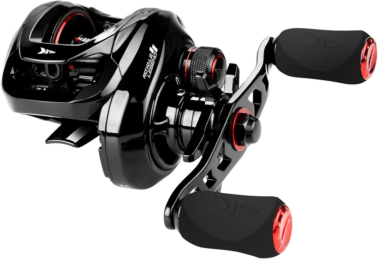 Royale Legend II Baitcasting Reels, New Compact Design Baitcaster Fishing Reel, 17.64LB Carbon Fiber Drag, Cross-Fire 8 Magnet Braking System, Available in 5.4:1 and 7.2:1