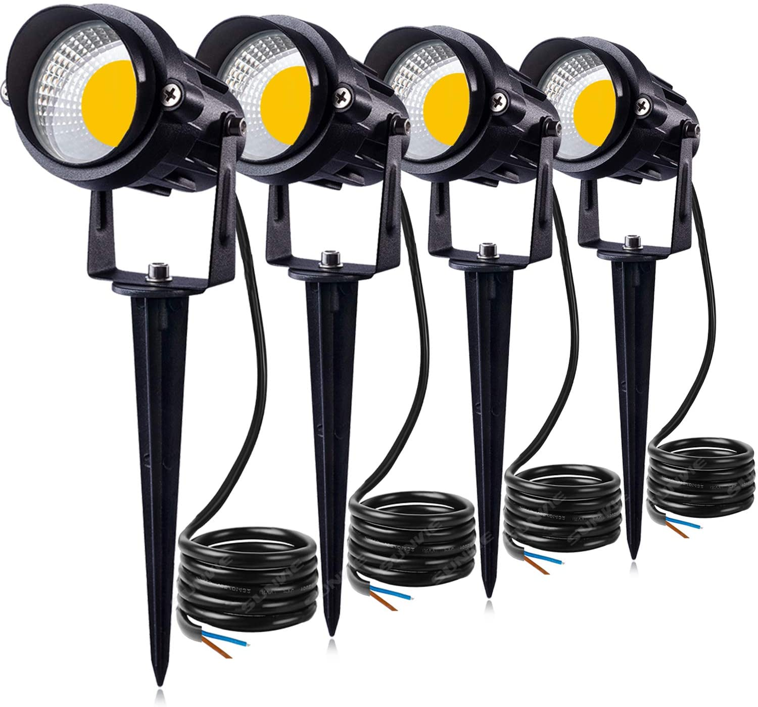 SUNVIE 12W Low Voltage LED Landscape Lights with Connectors, Outdoor 12V Supe... - Picture 2 of 2