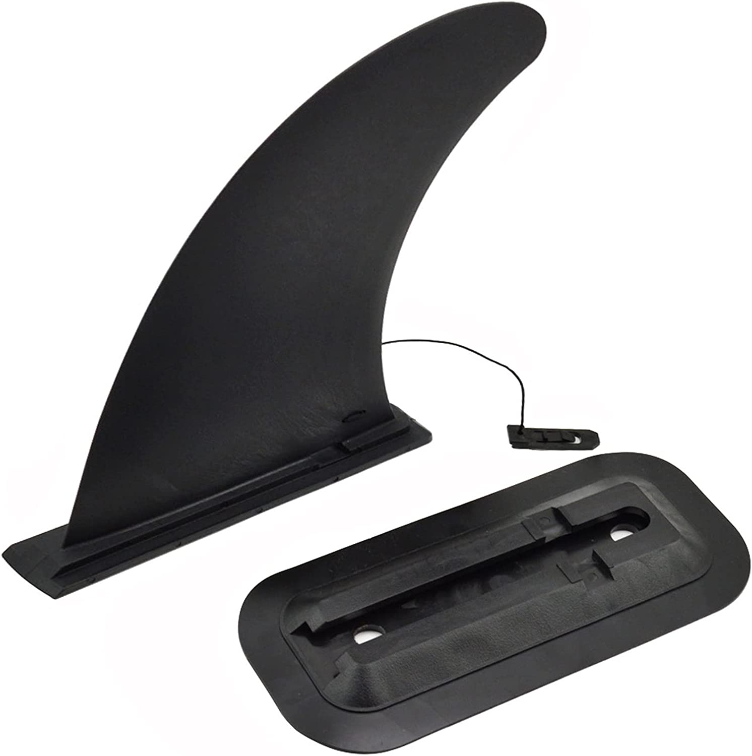 Detachable Center Fin Black, Kayak Rudder Kit Skeg Tracking Fin Watershed Board