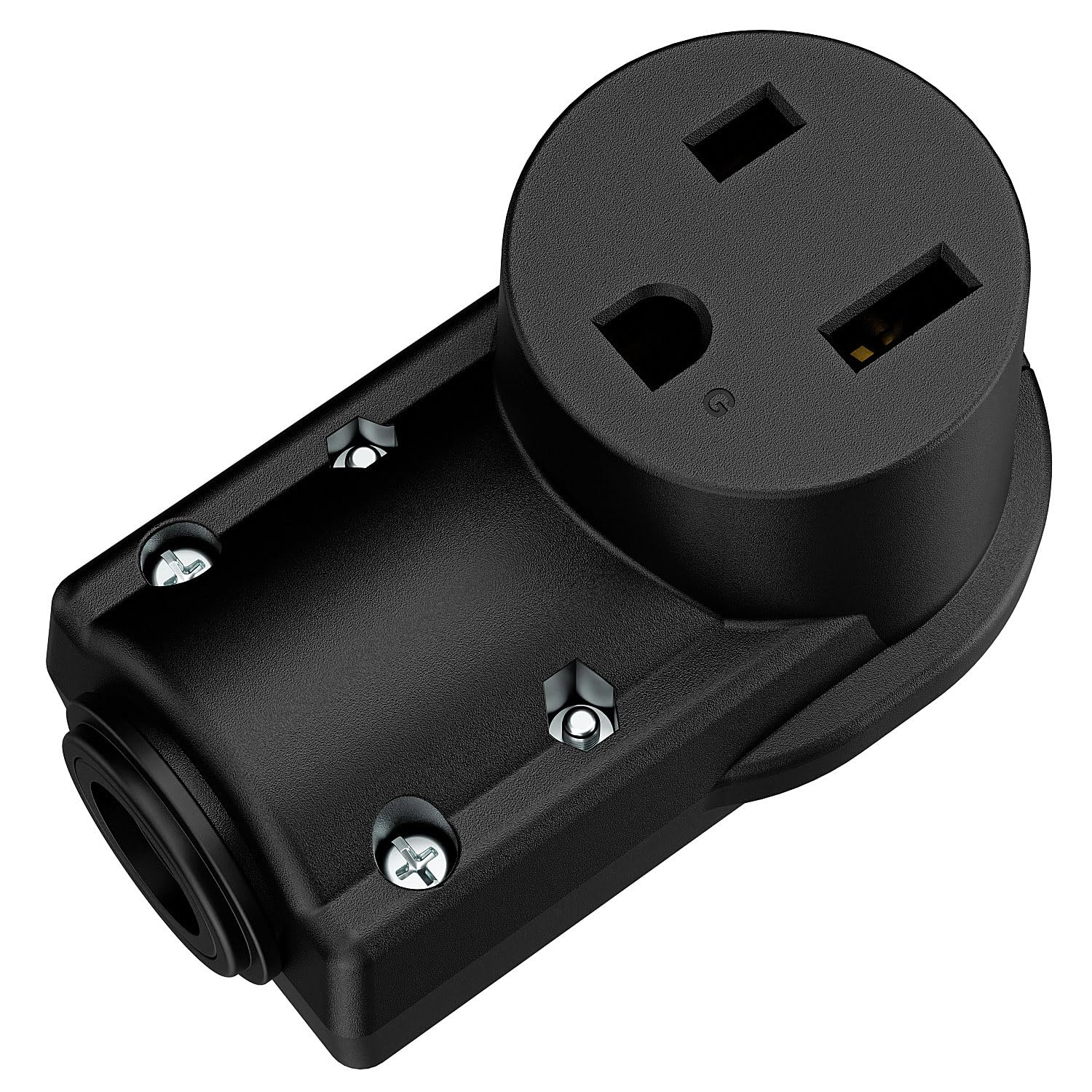 NEMA 6-50R Plug,6-50R 50A/250V Welder Female Socket,(Etl Certified) 50Amp 250Volt Cord End Receptacle for Welders & Driers, Heavy Duty Welder 3-Prong, Black Color.