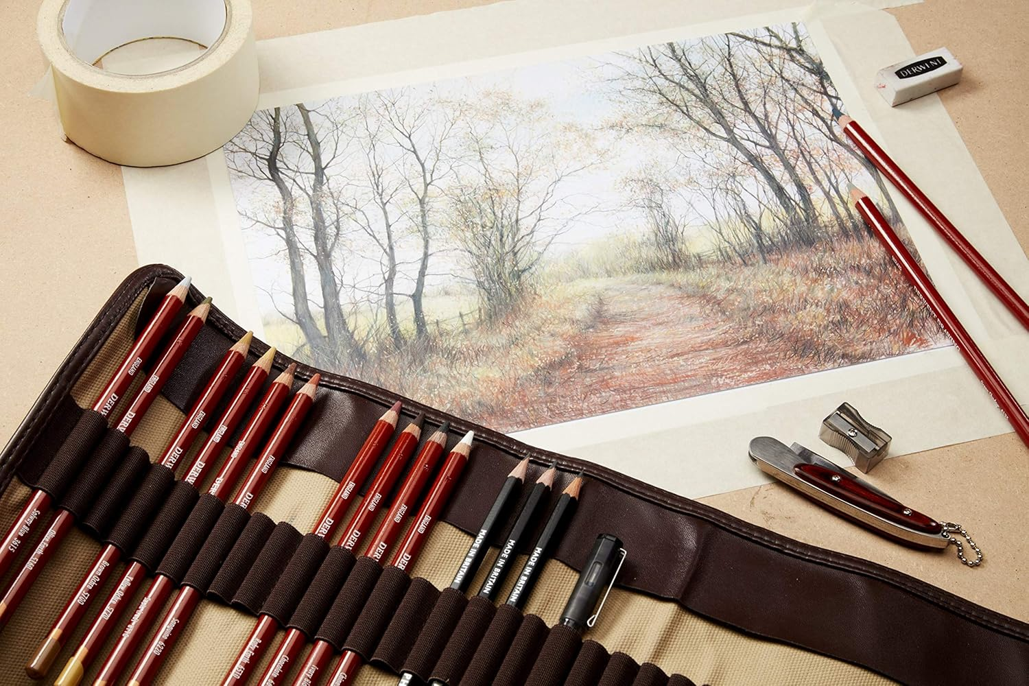 Derwent Drawing Colouring Pencils, Drawing & Writing, Set Of 24, Ideal For Il... - Picture 5 of 13