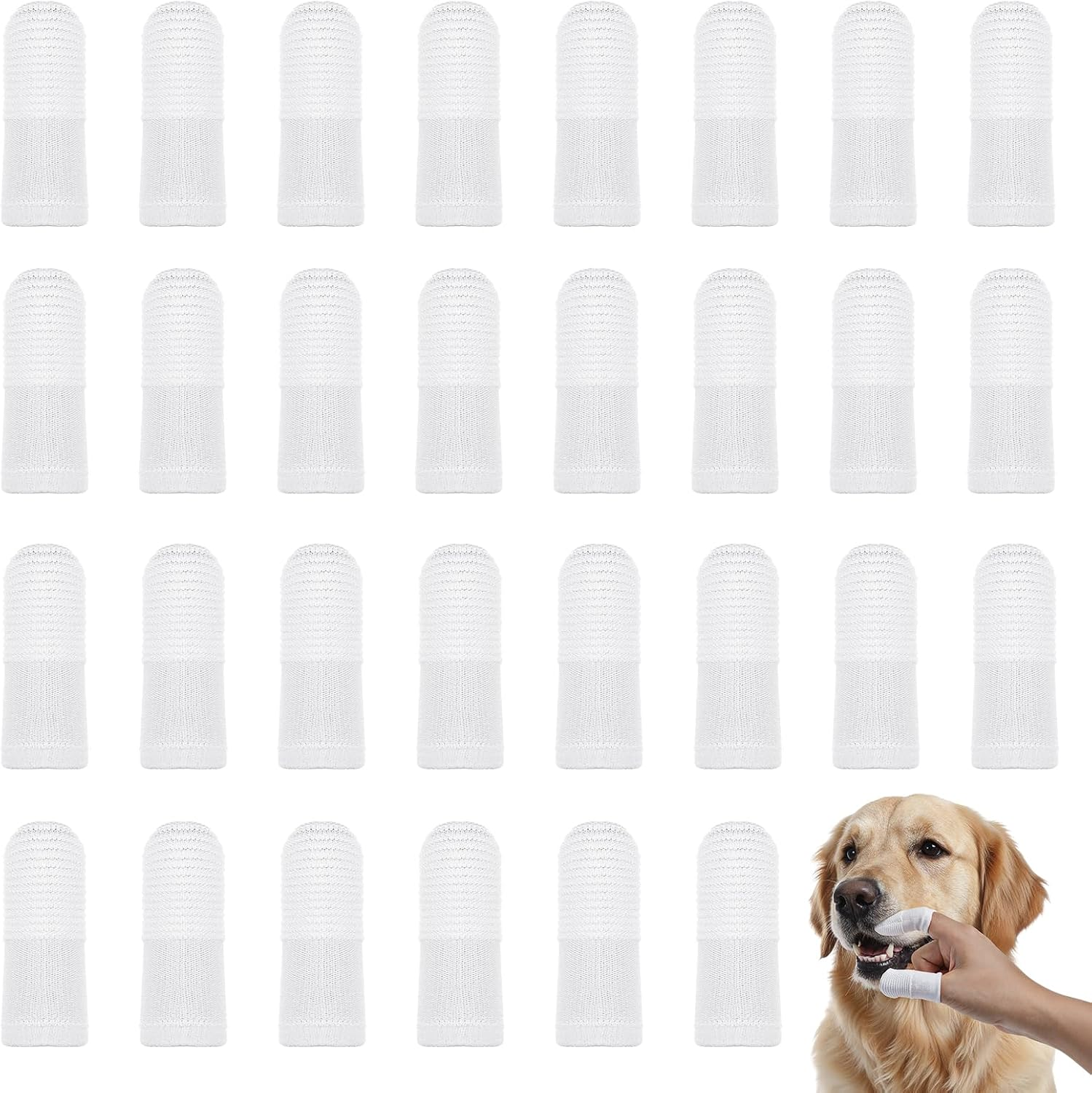 30 Stück Zahnbürste Hund, 360º Hundezahnbürste Fingerzahnbürste Hund Haustierezahnbürste Zähne Reinigung Haustierzahnbürste Pet Finger Zahnbürste Für Hunde Welpen Katzen