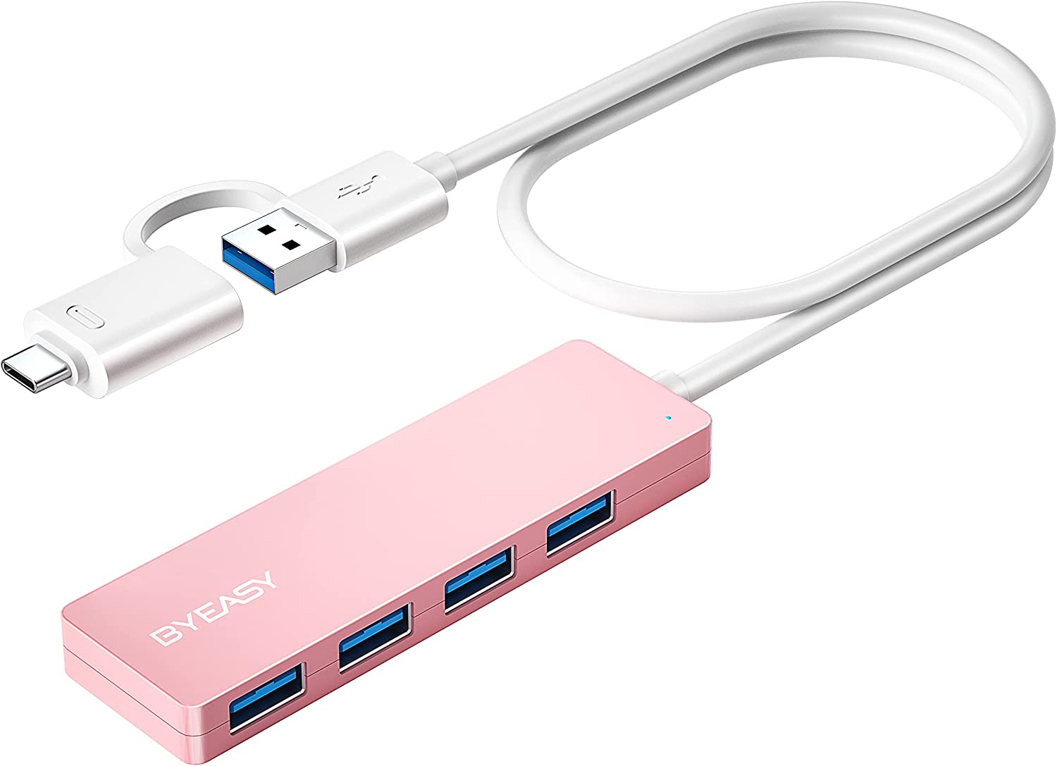 BYEASY USB Hub, USB 3.1 C to USB 3.0 Hub with 4 Ports and 2ft Extended Cable,... - Picture 9 of 15