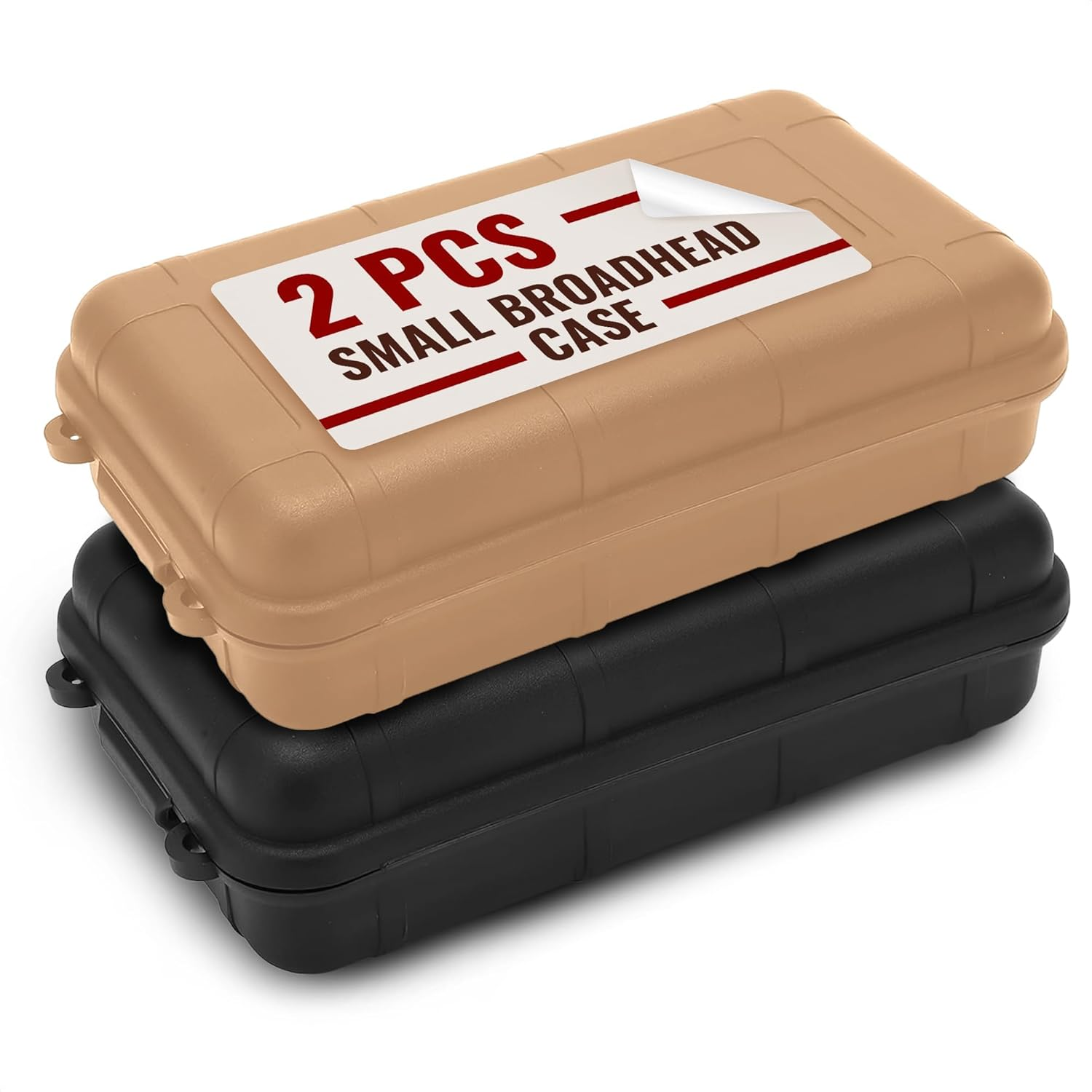 2 Pcs Small Hard Case with Foam – 4.92 x 2.95 Small Waterproof Box, Geocache ...