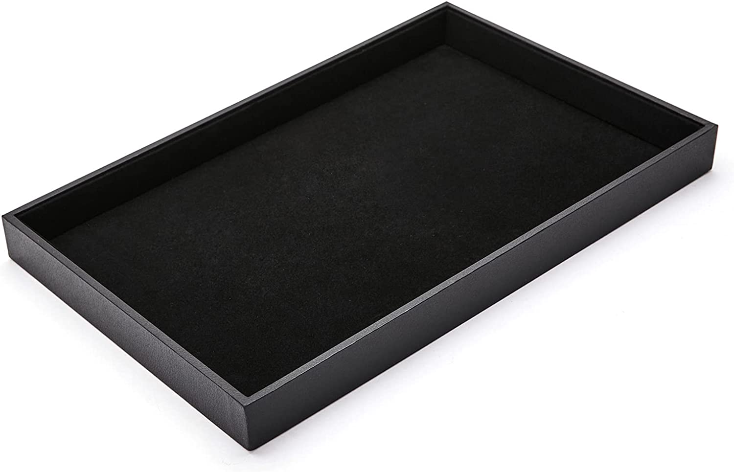 Black Velvet Jewelry Tray Stackable Organizer for Rings Earrings Necklace New