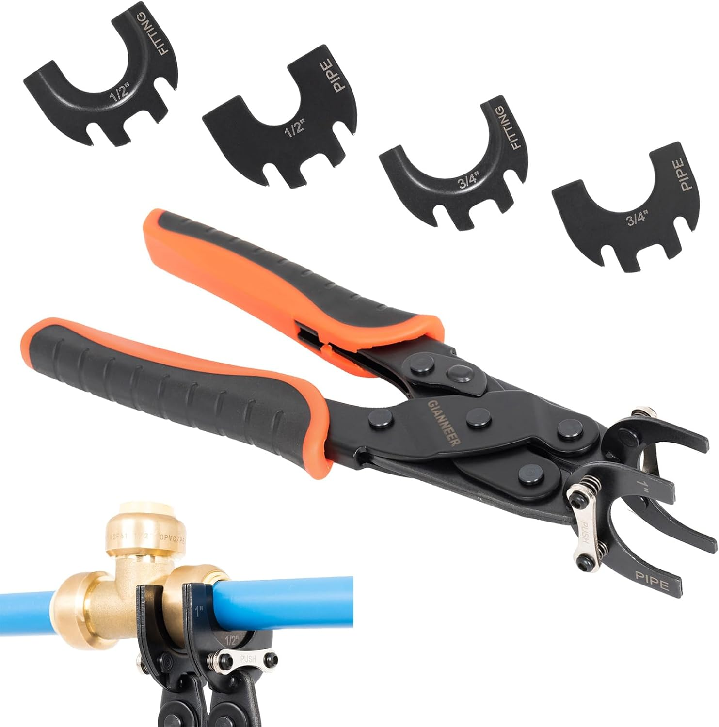 Push to Connect Removal Tool Disconnect Tongs for 1/2