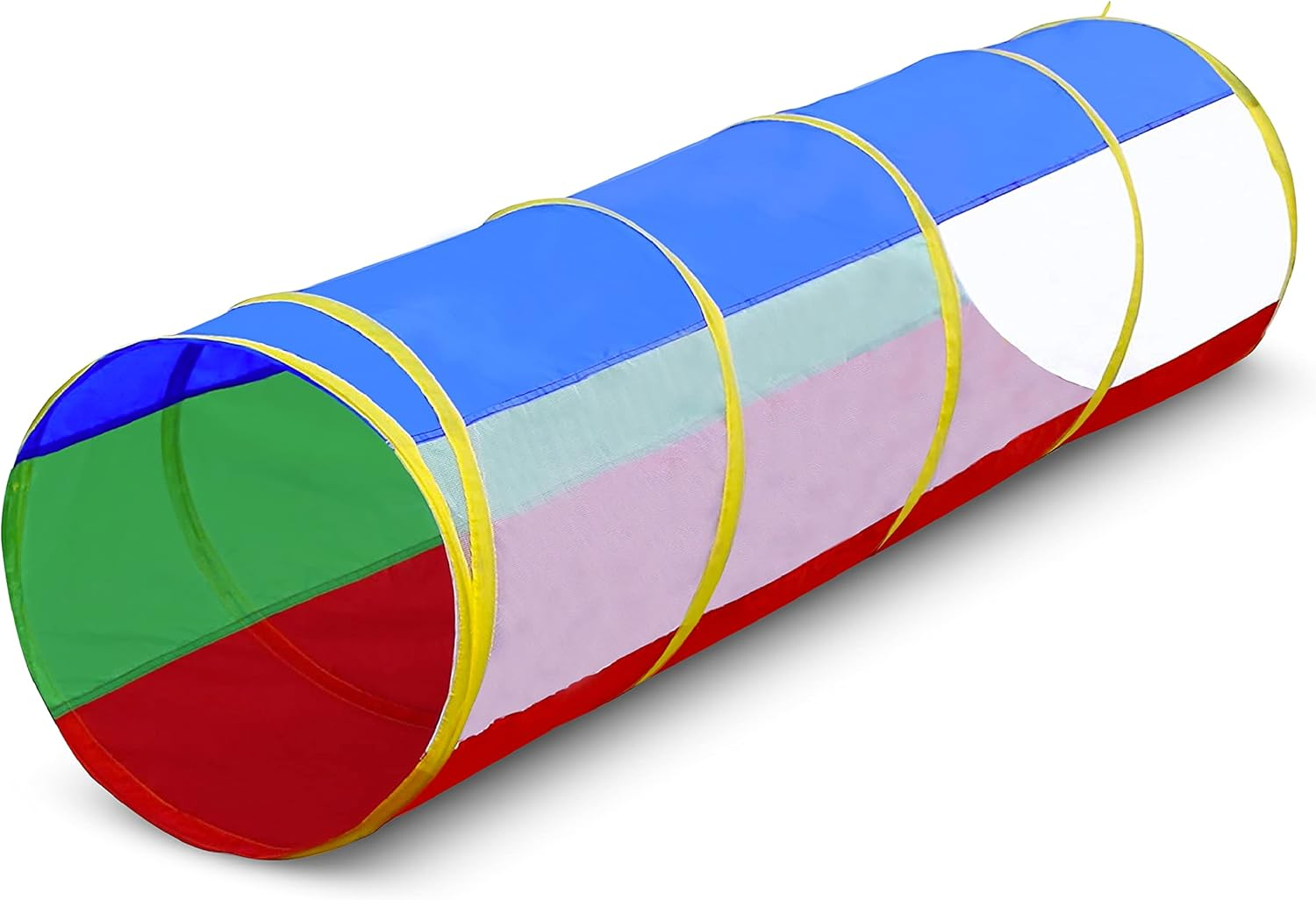 6Ft Crawl through Play Tunnel Toy, Pop up Tunnel for Kids Toddlers Dogs Babies Infants & Children Gift Indoor & Outdoor Action Toy Tunnel