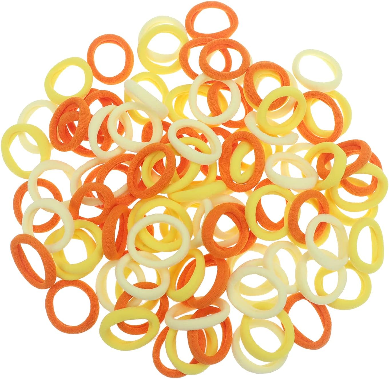 100 Pack Pink Color Nylon Elastics Hair Bands for Baby Girls' Small Hair Ropes - Picture 12 of 16