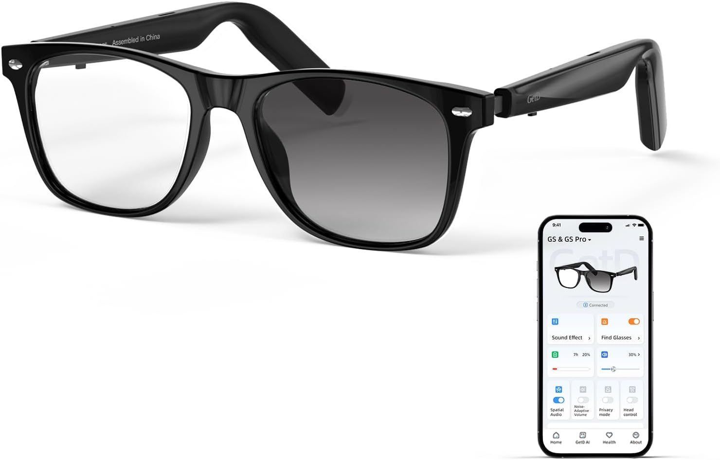 2026 AI Glasses for Men & Women, Smart Glasses Powered by Chatgpt, AI Real-Time Translation with 145 Languages, 11H Music Play, Bluetooth Glasses with Photochromic Lens for Daily Use, Travel
