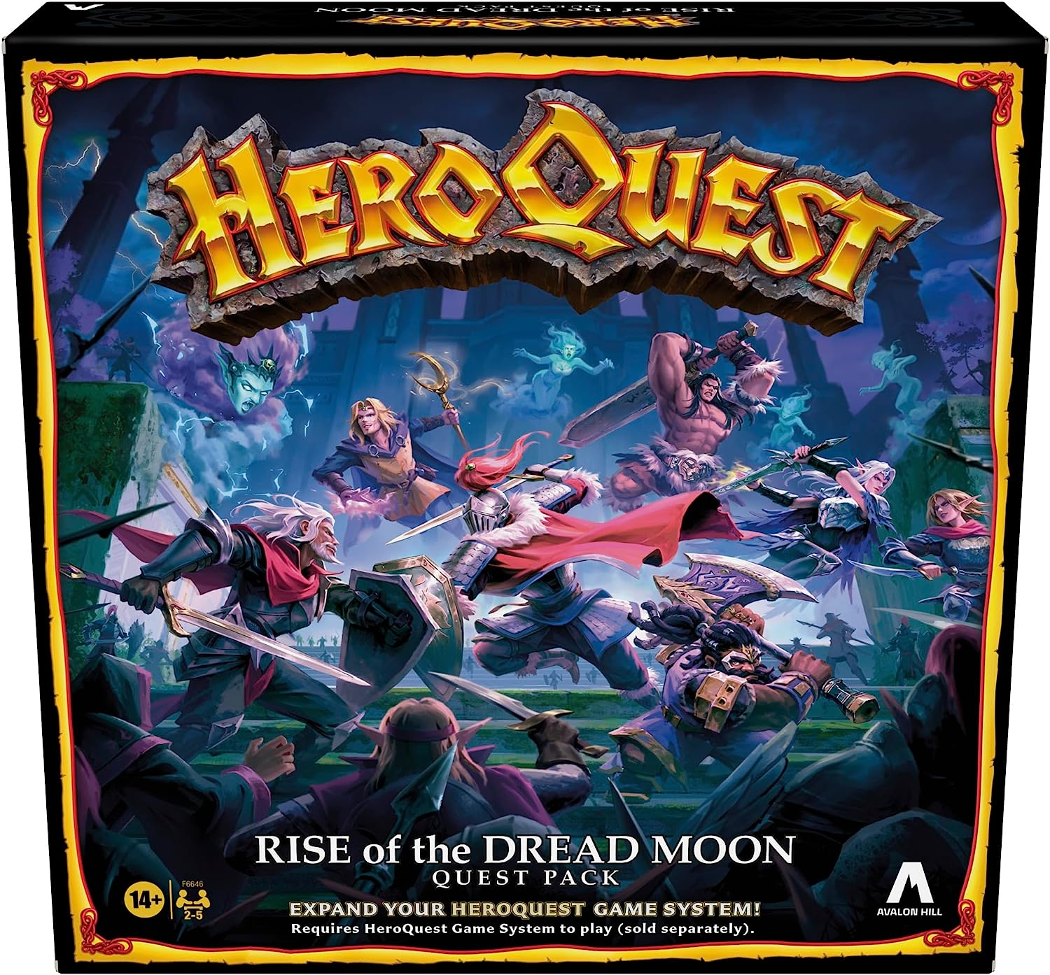 Heroquest Rise of the Dread Moon Quest Pack, Requires Heroquest Game System to Play, Roleplaying Games for 2-5 Players, Ages 14+