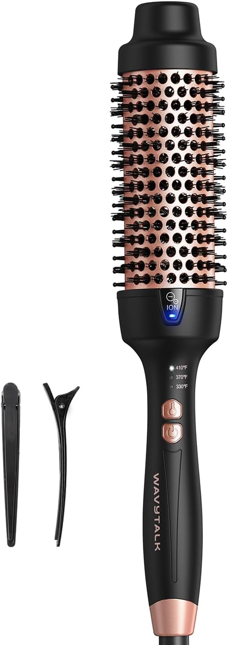 Thermal Brush, 1.7 Inch Blowout Express Blowout Brush, Negative Ion Technology for Creating Smooth Relax Blowouts, Give the Hair Body and Shine, Rose Gold