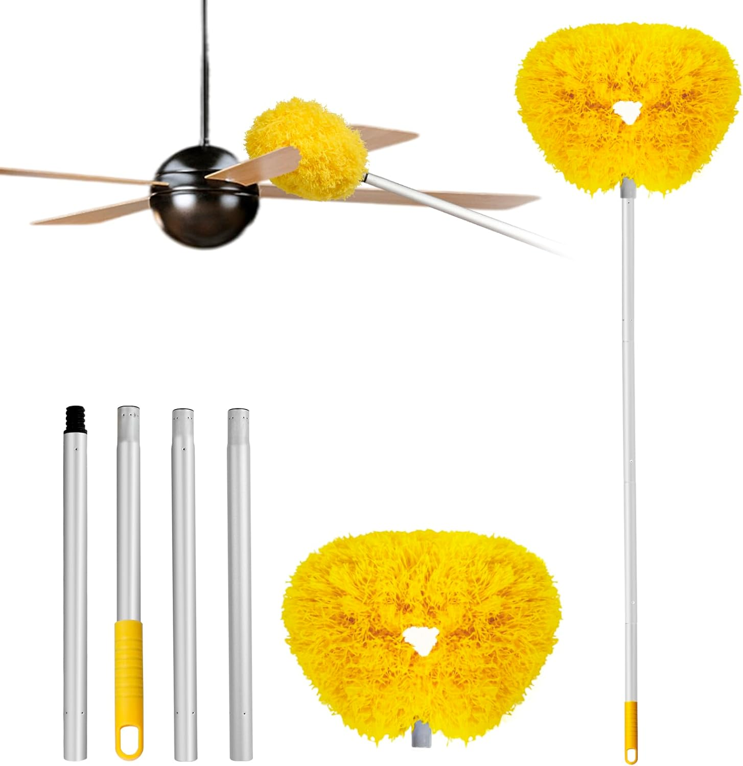 Ceiling Fan Cleaner Duster Reusable Microfiber Ceiling Fan Blade Cleaner Remo... - Picture 25 of 25