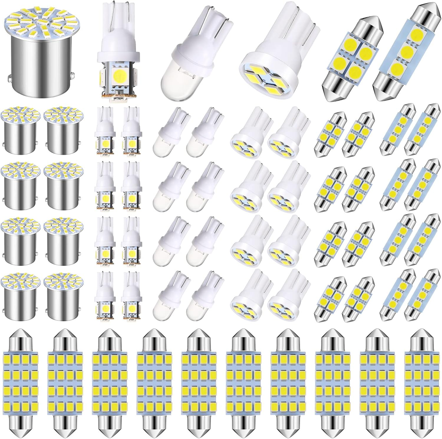 70 LED Car Bulb Kit Interior Car Lights LED Dome Light 31 Mm 36 Mm 41 Mm T10 LED Bulbs