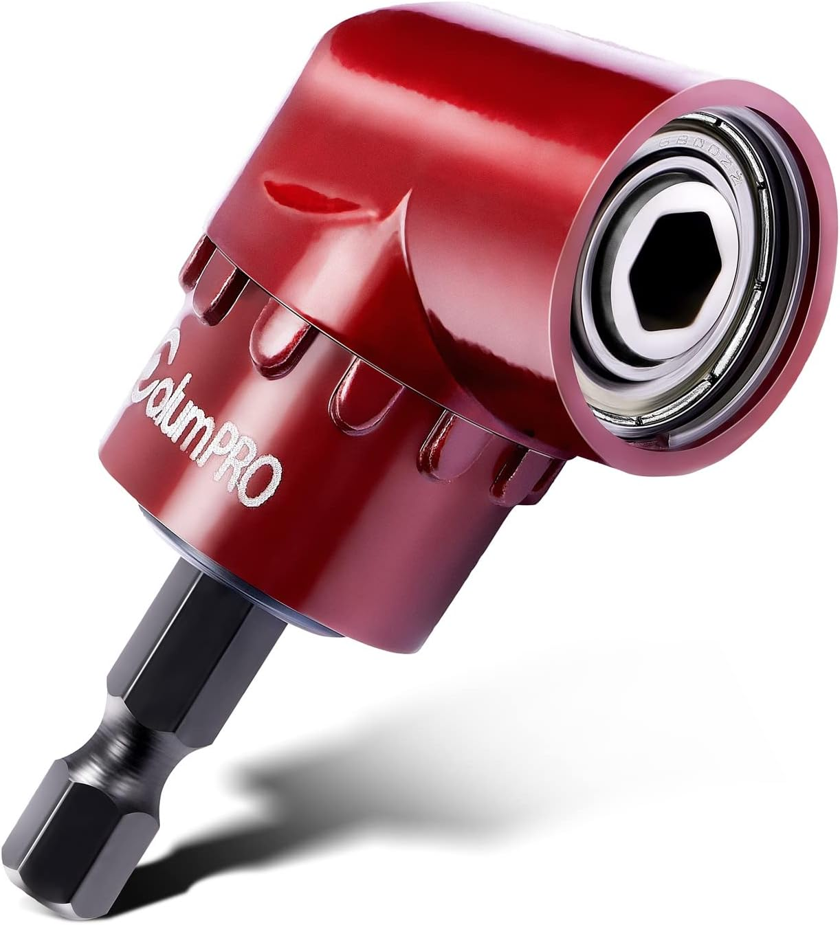 1/4 Inch 105 Degree Right Angle Driver Adapter Hex Shank Power Screwdriver,Quick Change Drive and Magnetic Bit Socket Right Angle Drill Attachment Adapter