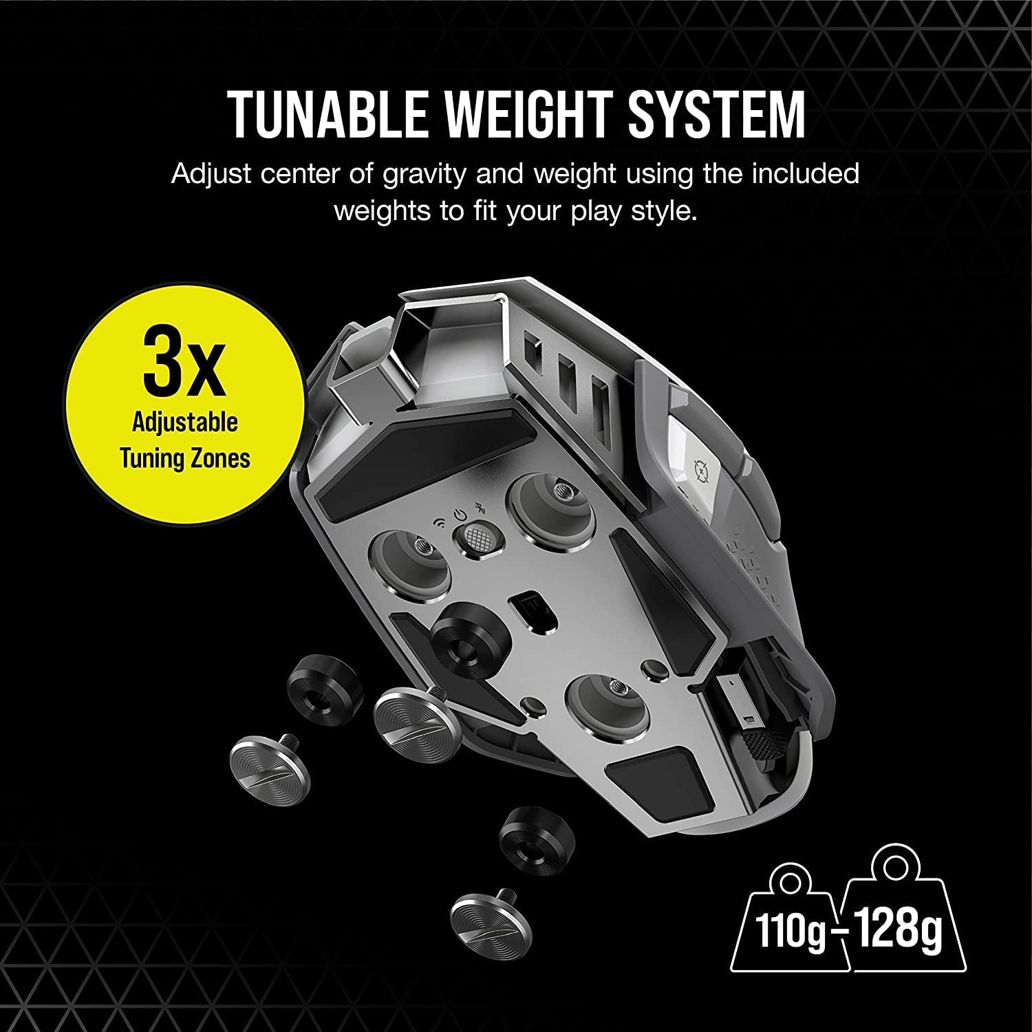 CORSAIR M65 RGB ULTRA WIRELESS, Tunable FPS Wireless Gaming Mouse (Sub-1ms SL... - Picture 7 of 14