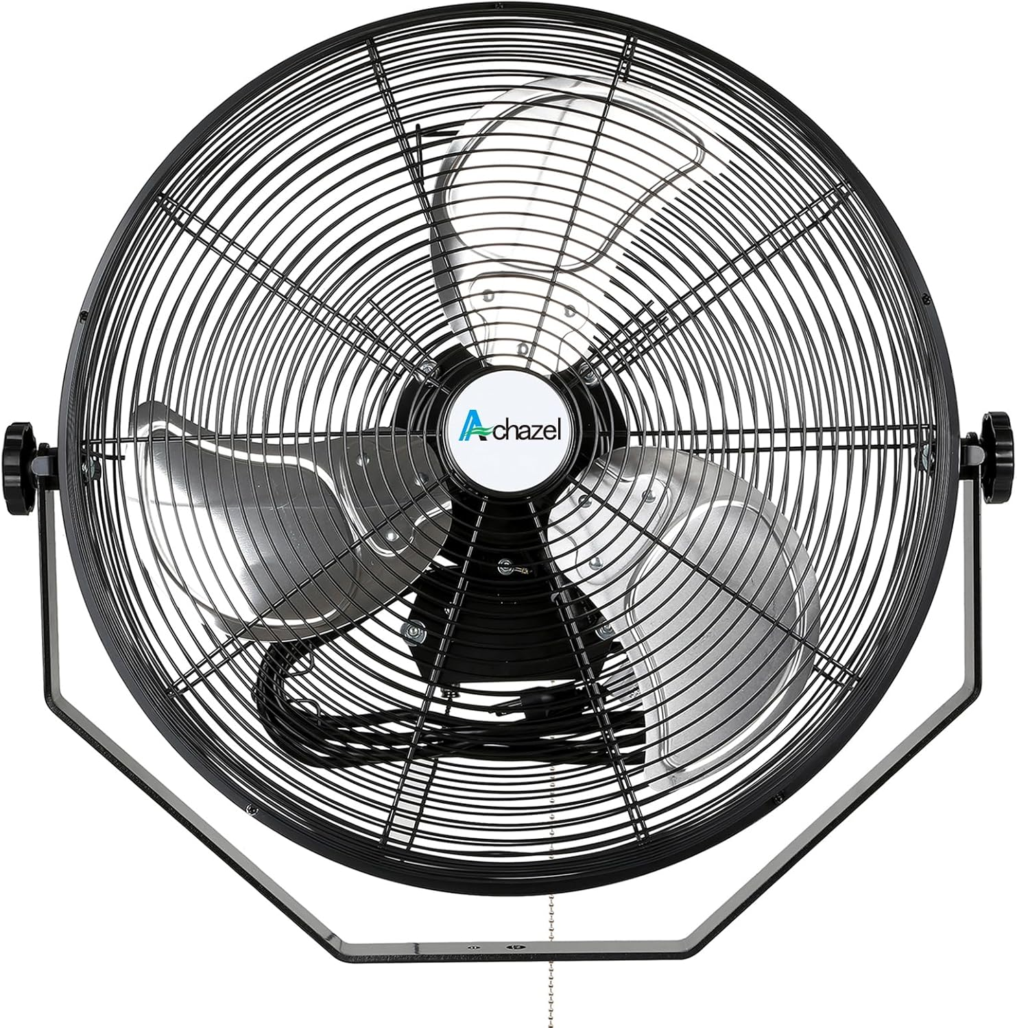 18'' 4300 CFM Industrial Wall Mount Fan, High Velocity Wall Fan with Full-Enclosed Motor, 3-Speed Settings Heavy Duty Metal Barn Fans for Warehouse, Workshop, Garage and Shop, UL Listed