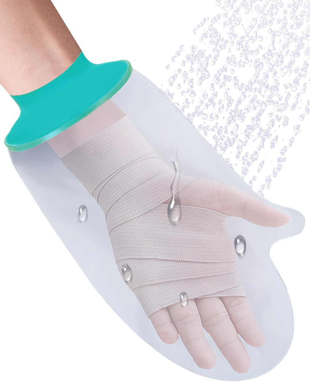 Waterproof Hand Cast Cover, Hand Cover for Shower after Surgery, Hand Cast Covers for Shower Adult, Soft Comfortable Cast Protector for Wrist, Finger, Reusable Cast Bag for Swimming