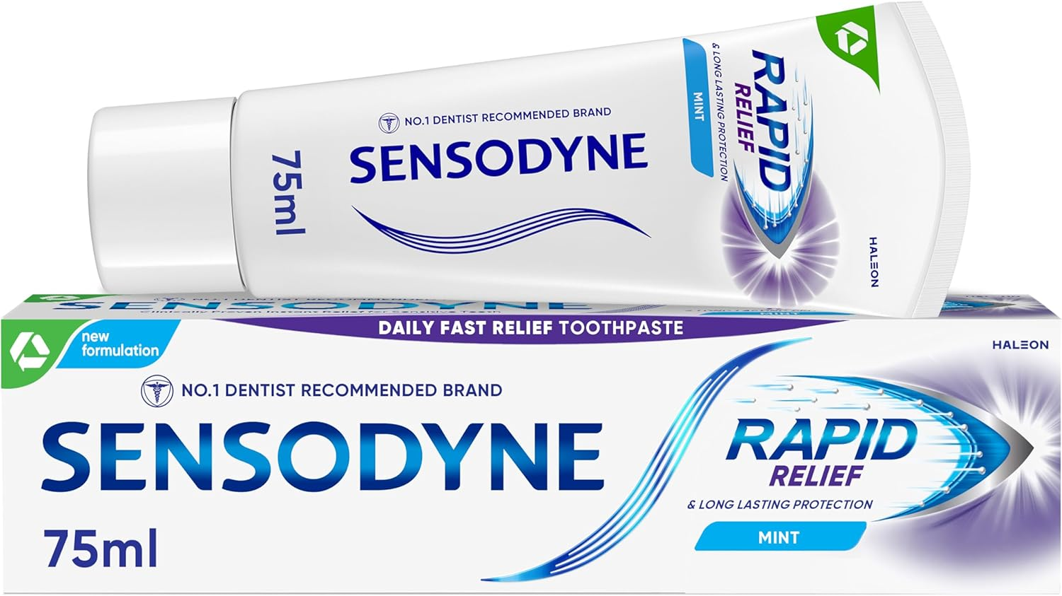 Sensodyne Rapid Relief Toothpaste for Sensitive Teeth,Original Mint Flavour,75Ml