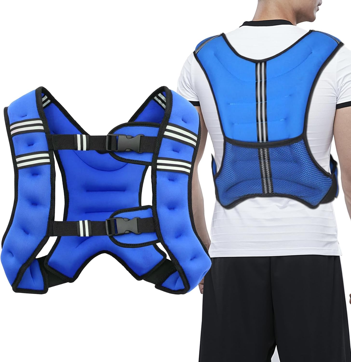 Weighted Vest for Women and Men ,3kg 5kg 8kg 10kg Weight Vest with Reflective... - Picture 9 of 16