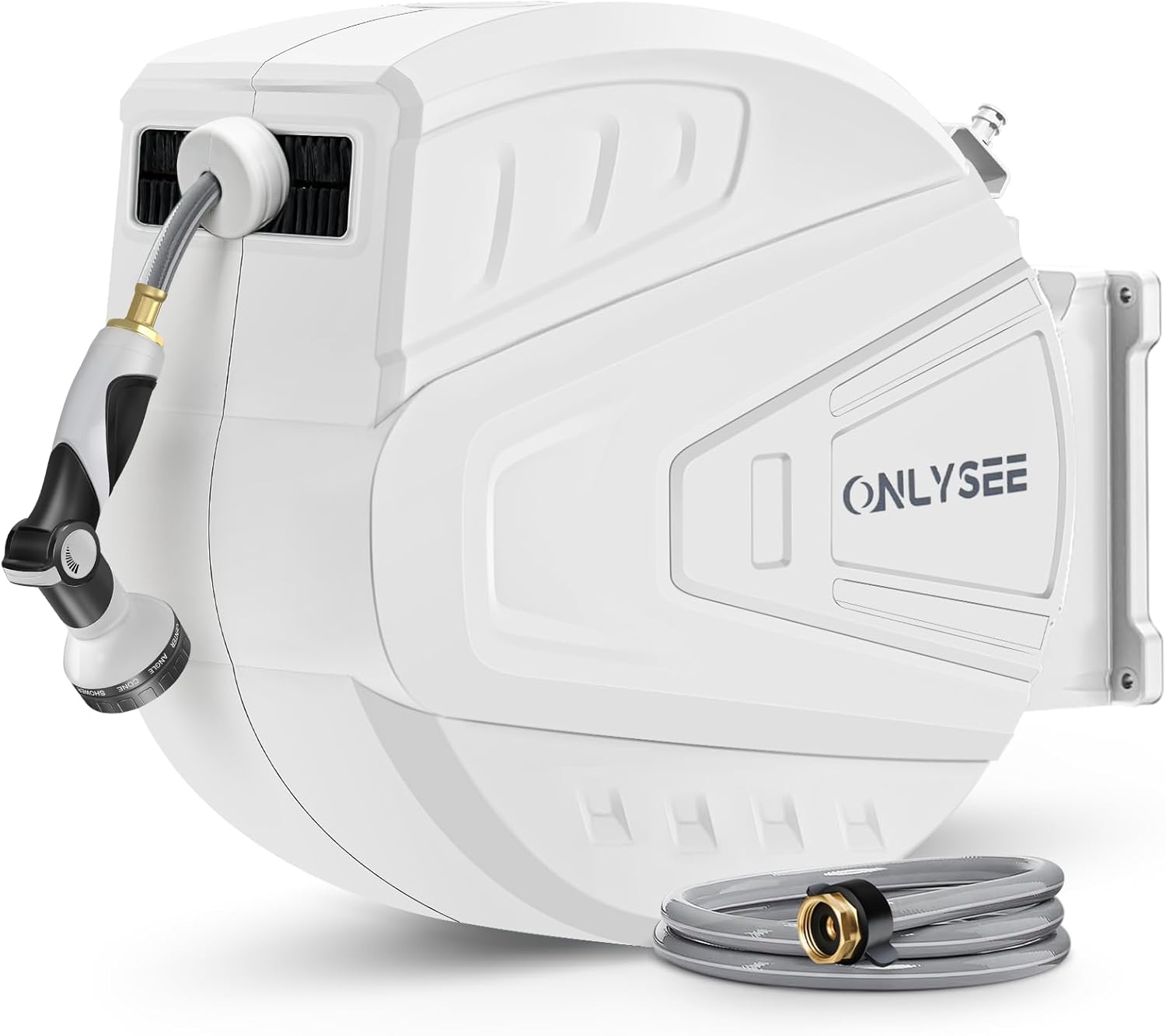 ONLYSEE Retractable Garden Hose Reel,20M Garden Hose Reel Wall Wounted,Self-L... - Picture 2 of 3
