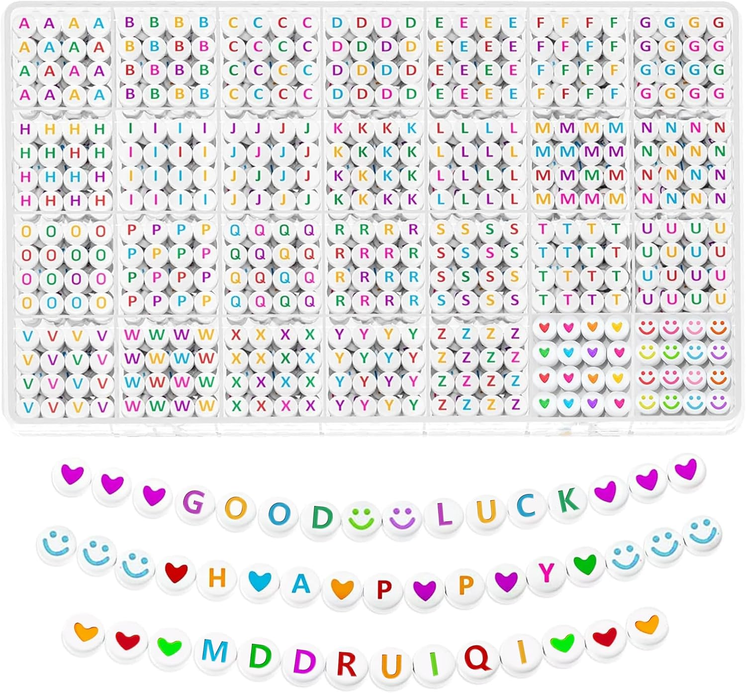 1400 PCS Letter Beads Bracelet Making Kit - 28 Styles Friendship Bracelets,Preppy Clay Alphabet Beads for Jewelry Making for Girl Gifts Ages 6-12[Merch]