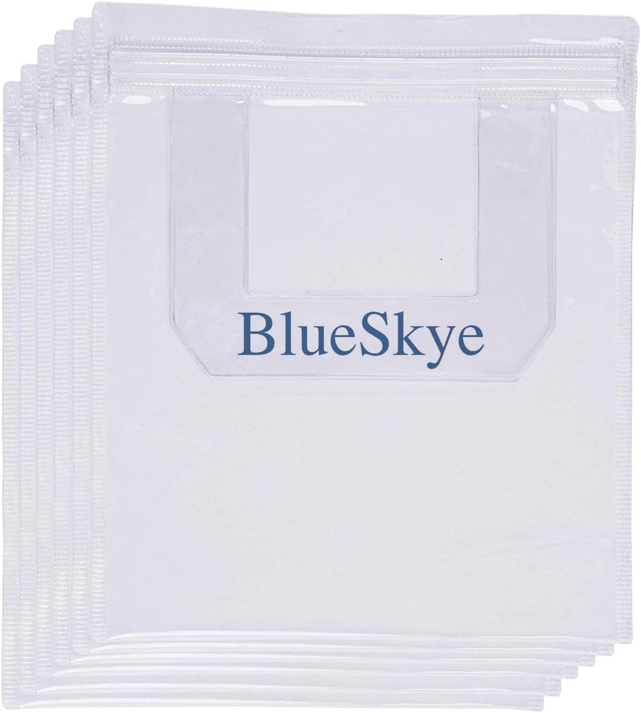 6 X Airport Security Liquids Bags - Clear Plastic Liquid Bag 20X20Cm for Hand Luggage Travel Liquids, Zip Lock & UK Airport Approved