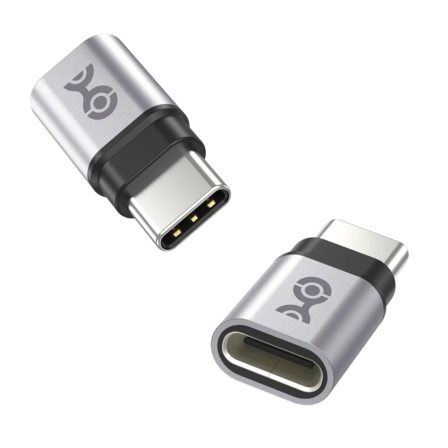 2-Pack, 40Gbps 240W USB C Extender Adapter, USB C Female to USB C Male Adapter/USB C to USB C Adapter/Type C Extender