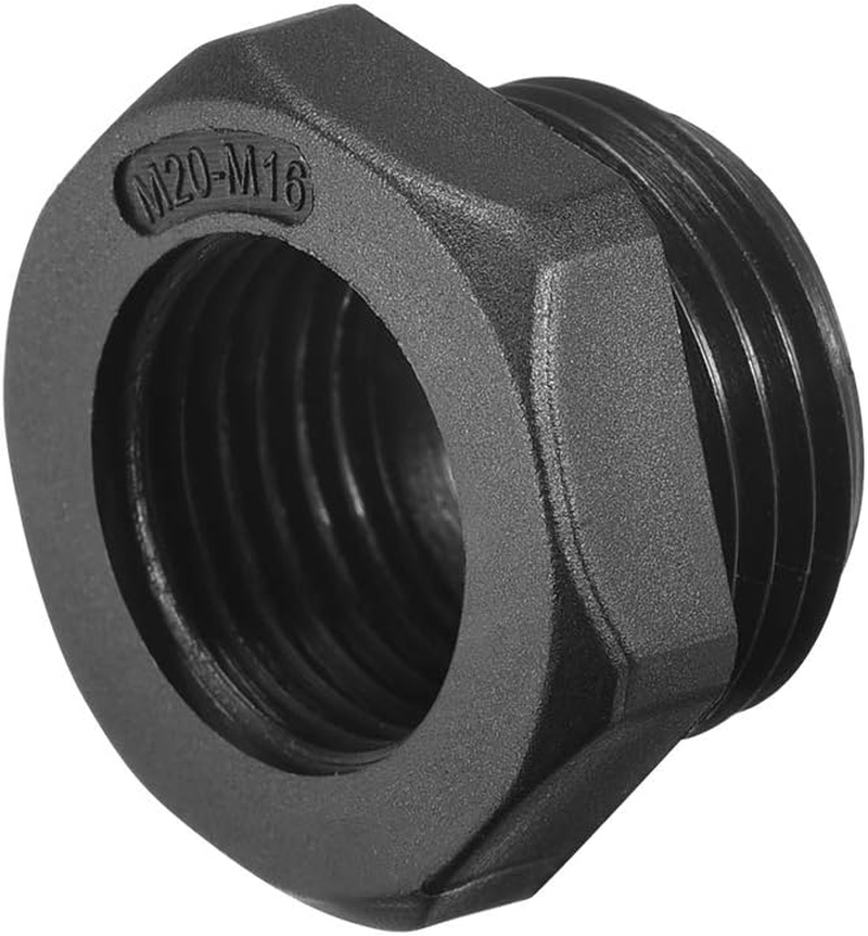 uxcell Threaded Reducing Bushings Nylon Connector Adaptor M20 Male Thread to ... - Picture 6 of 16