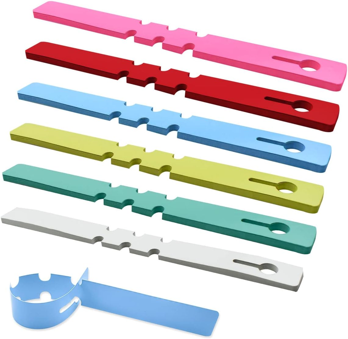 120 Pcs Plastic Plant Labels Wrap around Hanging Tree Tags Waterproof Adjustable Nursery Garden Stakes Markers Reusable Flower Signs with Large Writing Surface Colorful Outdoor Plants Tags (6 Colors)