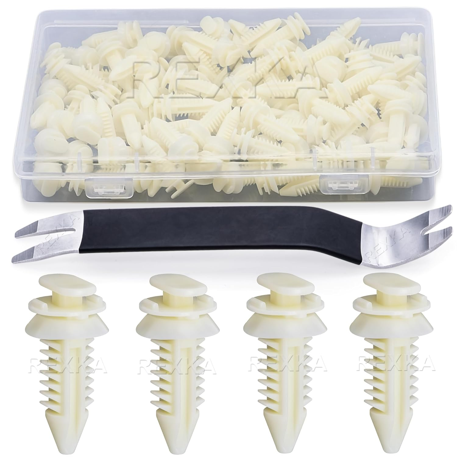 Rexka 51Pcs Door Panel Clips Retainers 15545202 Compatible with GM Chevrolet 