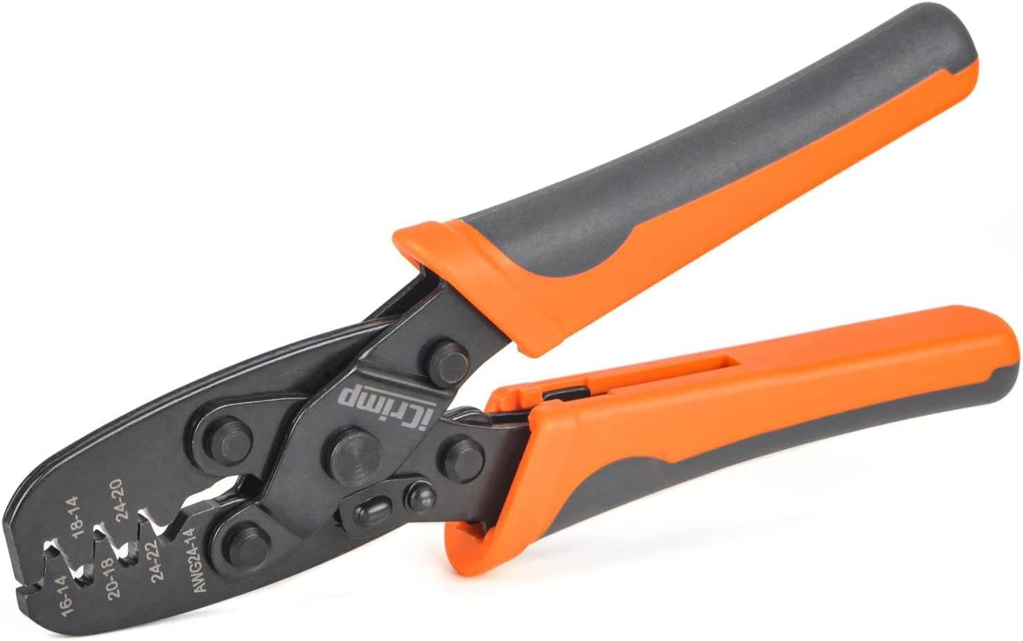 Icrimp Open Barrel Terminal Crimping Tool for Molex Style DELPHI AMP TYCO Deutsch Terminals Crimper, Molex Crimping Tool,24-14 AWG