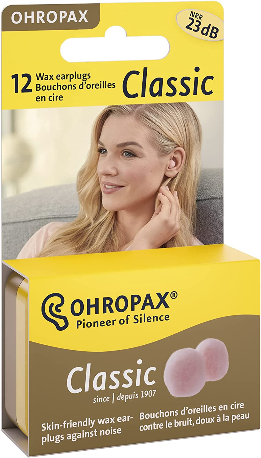 Ohropax Wax Ear Plugs, 12 Plug
