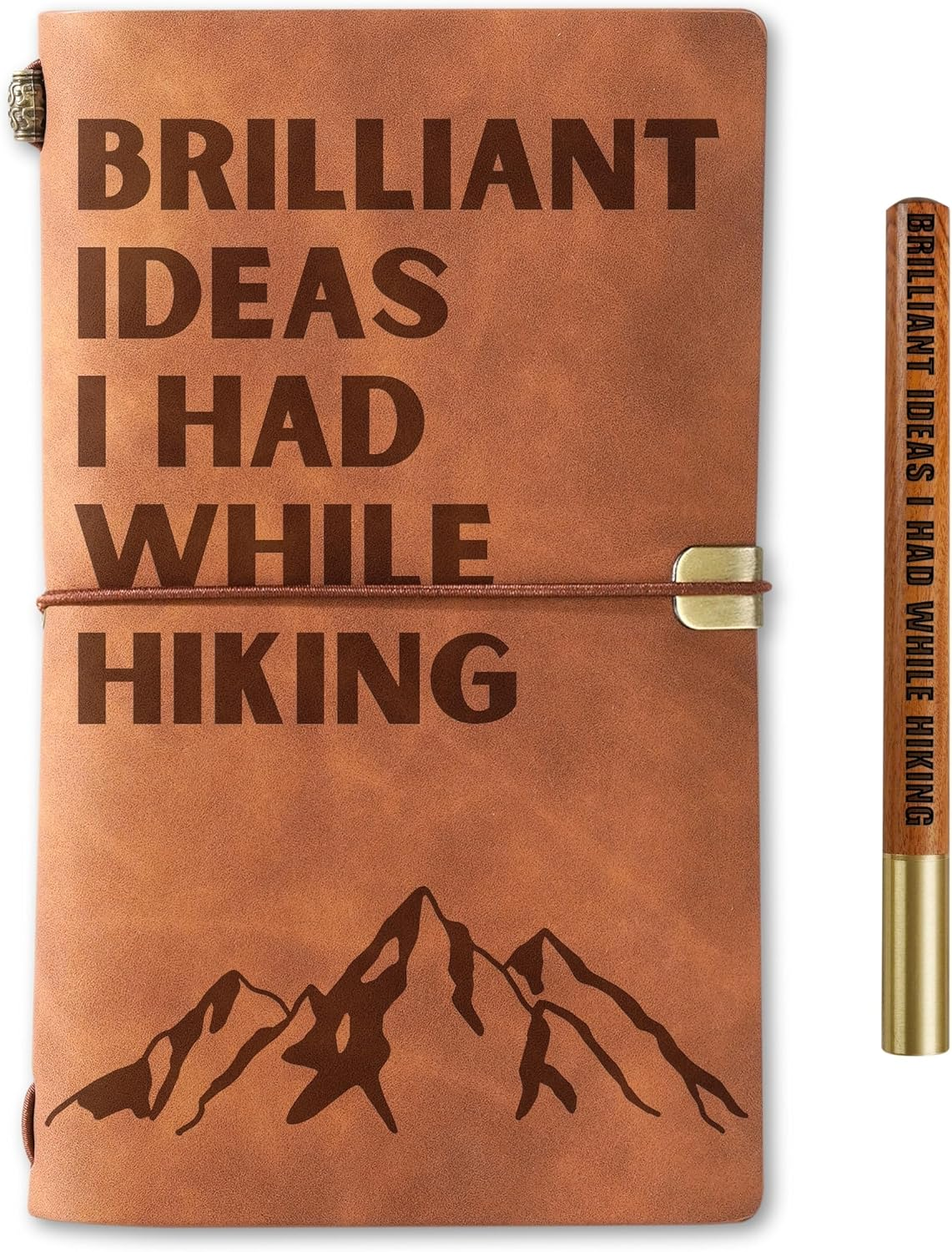Hiking Gifts, 7"X 5" Faux Leather Journal Notebook