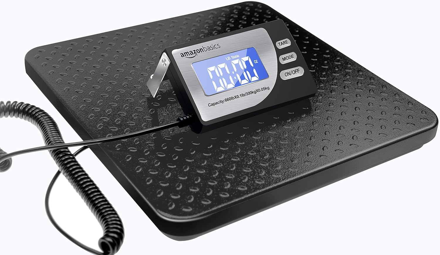Bascula postal digital basica 660lb plataforma pesada envio paquetes portatil