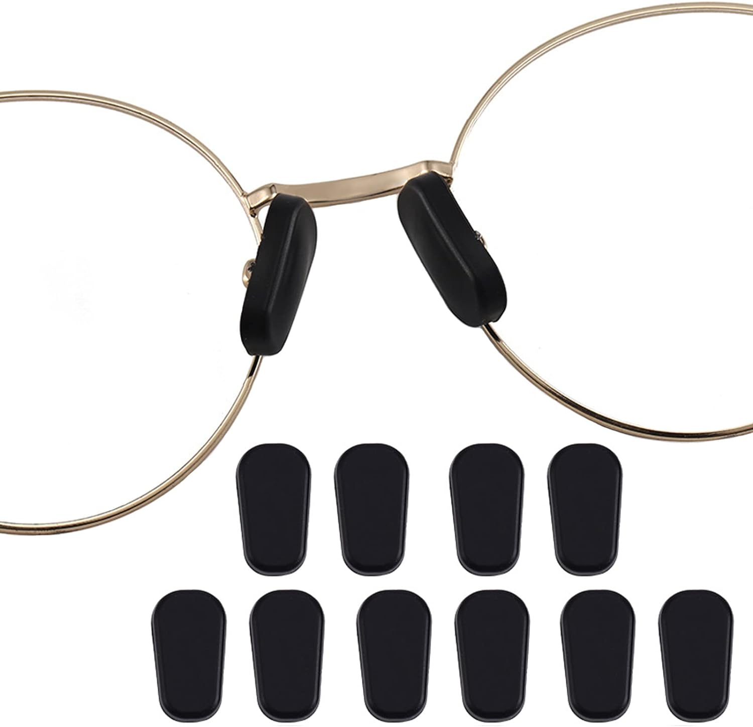 OPUGIT Eyeglass Nose Pad Covers, Slip-On Silicone Nose Pad for Glasses, Soft ... - Picture 9 of 9