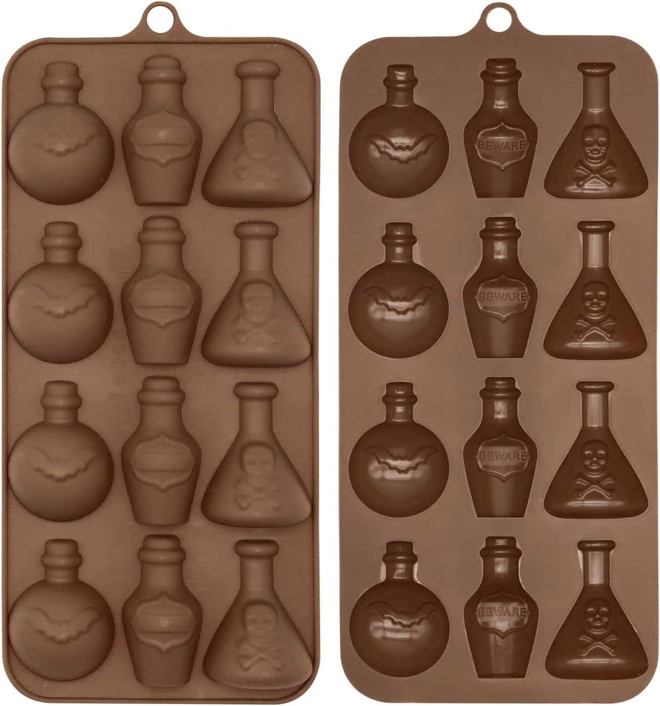 ALLY-MAGIC Halloween Silicone Skull Ice Cube Moulds Candy Molds Fondant Mould... - Picture 11 of 14