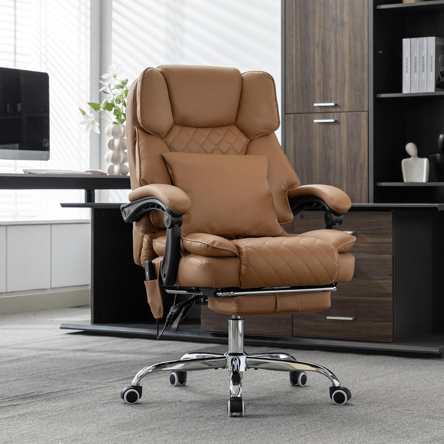 Okeysen Kneading Massage Executive Office Chair with Heating, 90