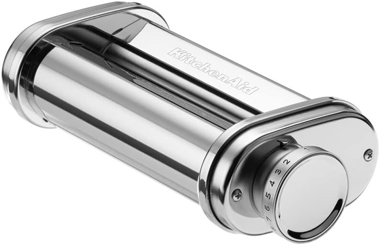 5KSMPSA Pasta Sheet Roller (Optional Accessory for Stand Mixers),Silver,56Mm X 97Mm X 25Mm