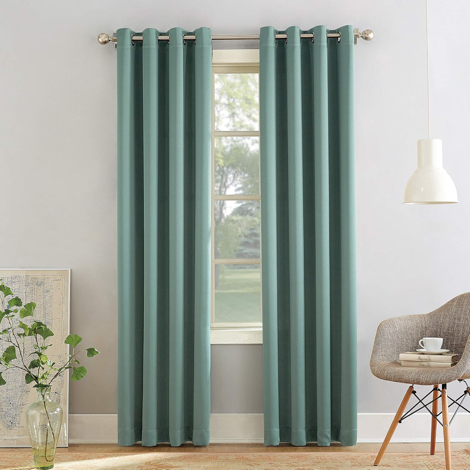 Sun Zero Becca Energy Efficient Grommet Curtain Panel, 40