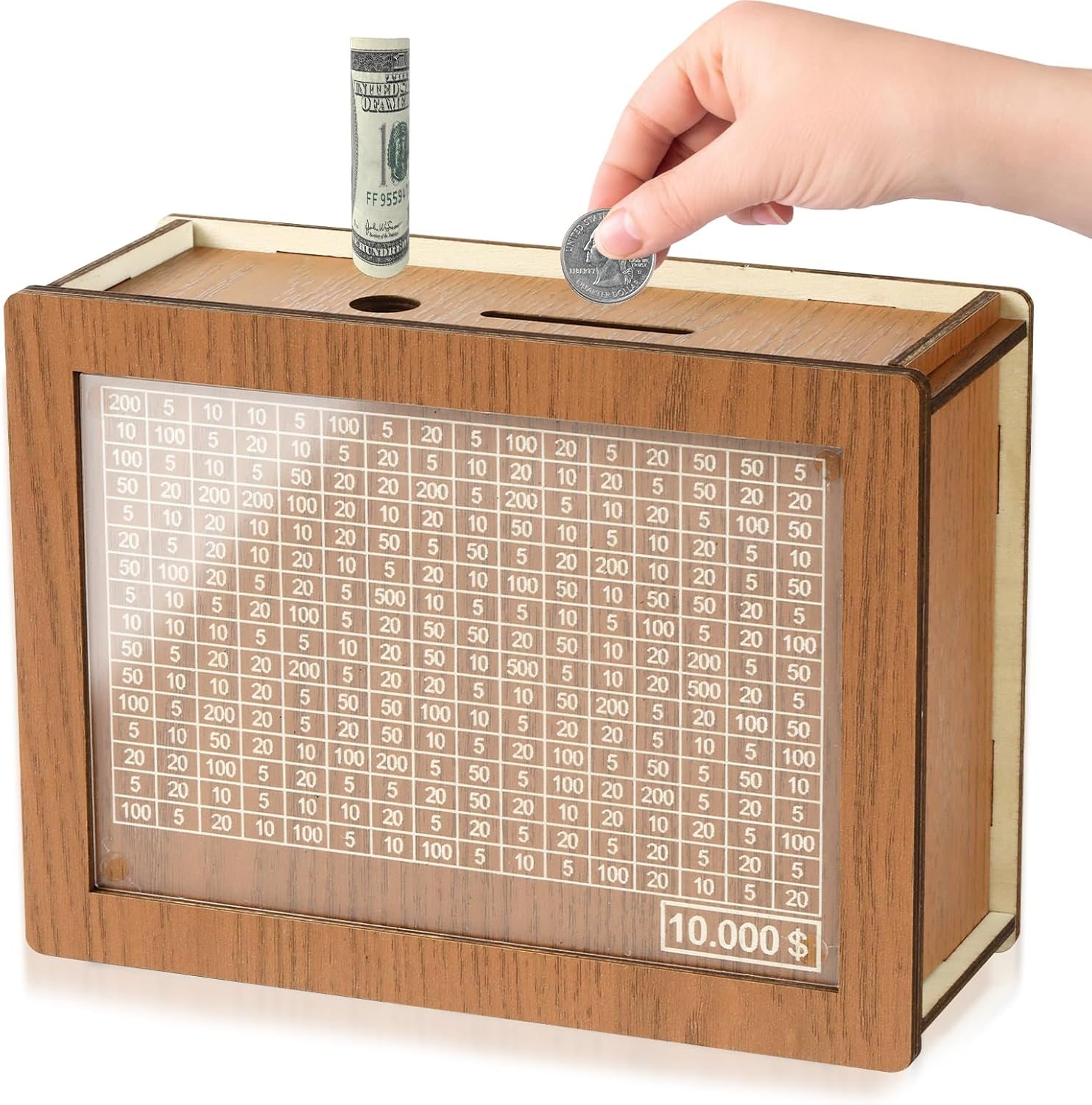 10000 Savings Challenge Box, Money Saver Box 10K Smash