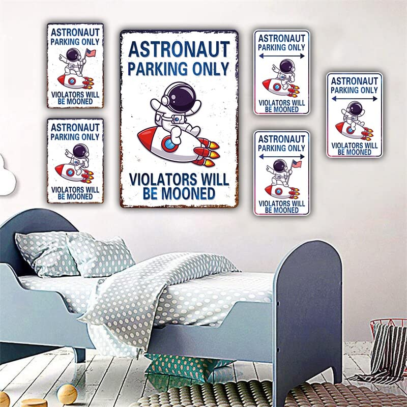 Perfect Space Gifts for Kids - Astronaut Parking Only Sign - Outer Space Them... - Picture 7 of 14