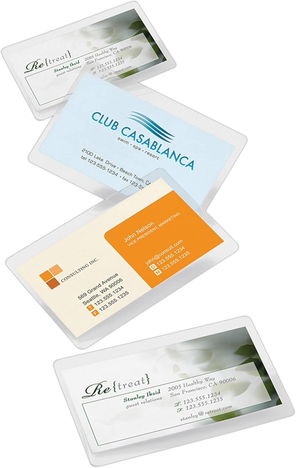 ® Brand Laminating Pouches, Business Card Size, 5 Mil, 2.56