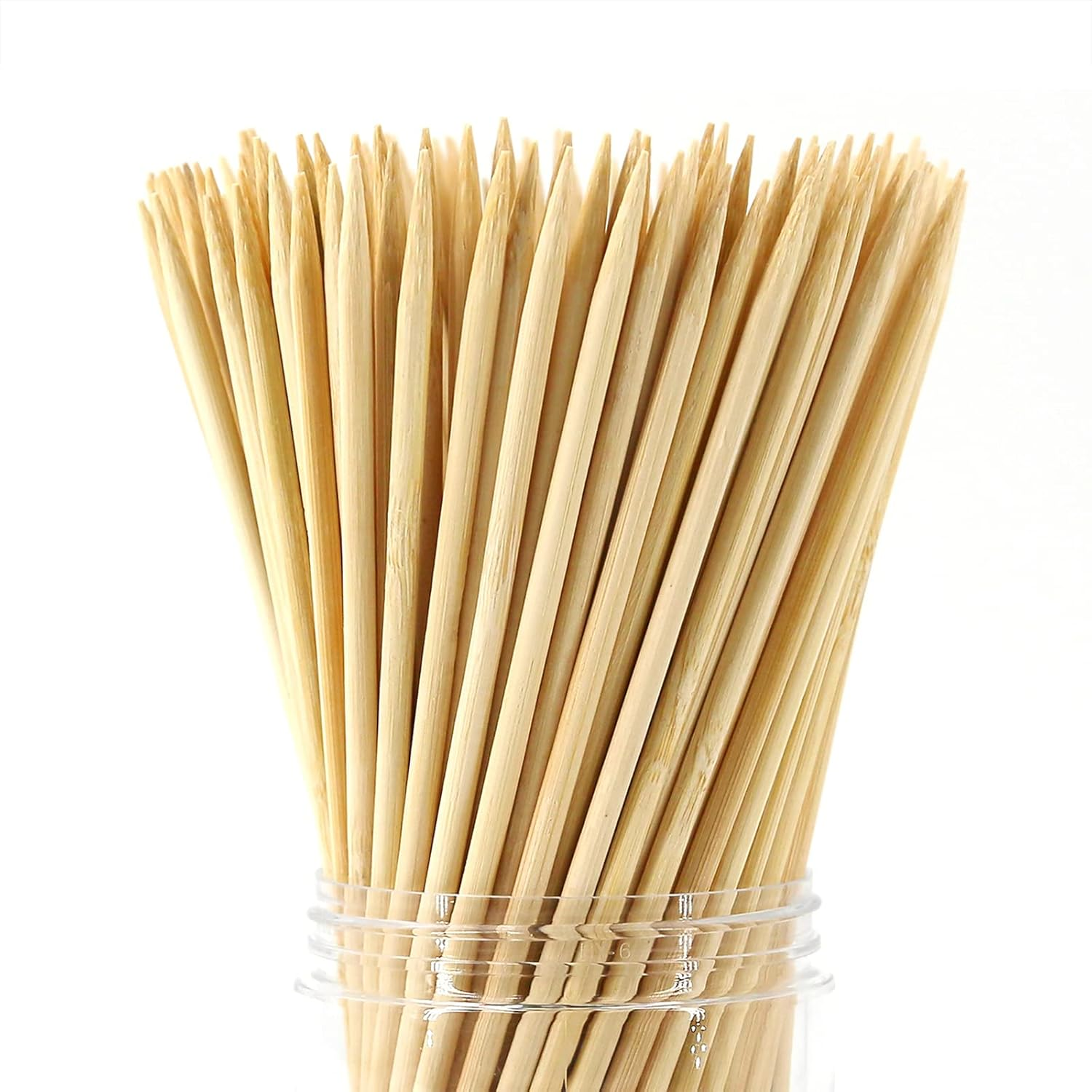 14 Inch Natural Bamboo Skewers, 4mm Thick, 200 Pack – BBQ Kabob Sticks for Grilling, Fruit, Chocolate Fountain, Crafts & Parties – More Size Choices /8